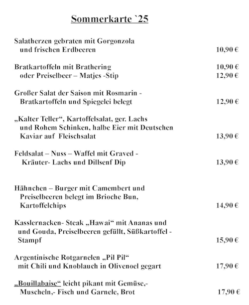Sommerkarte